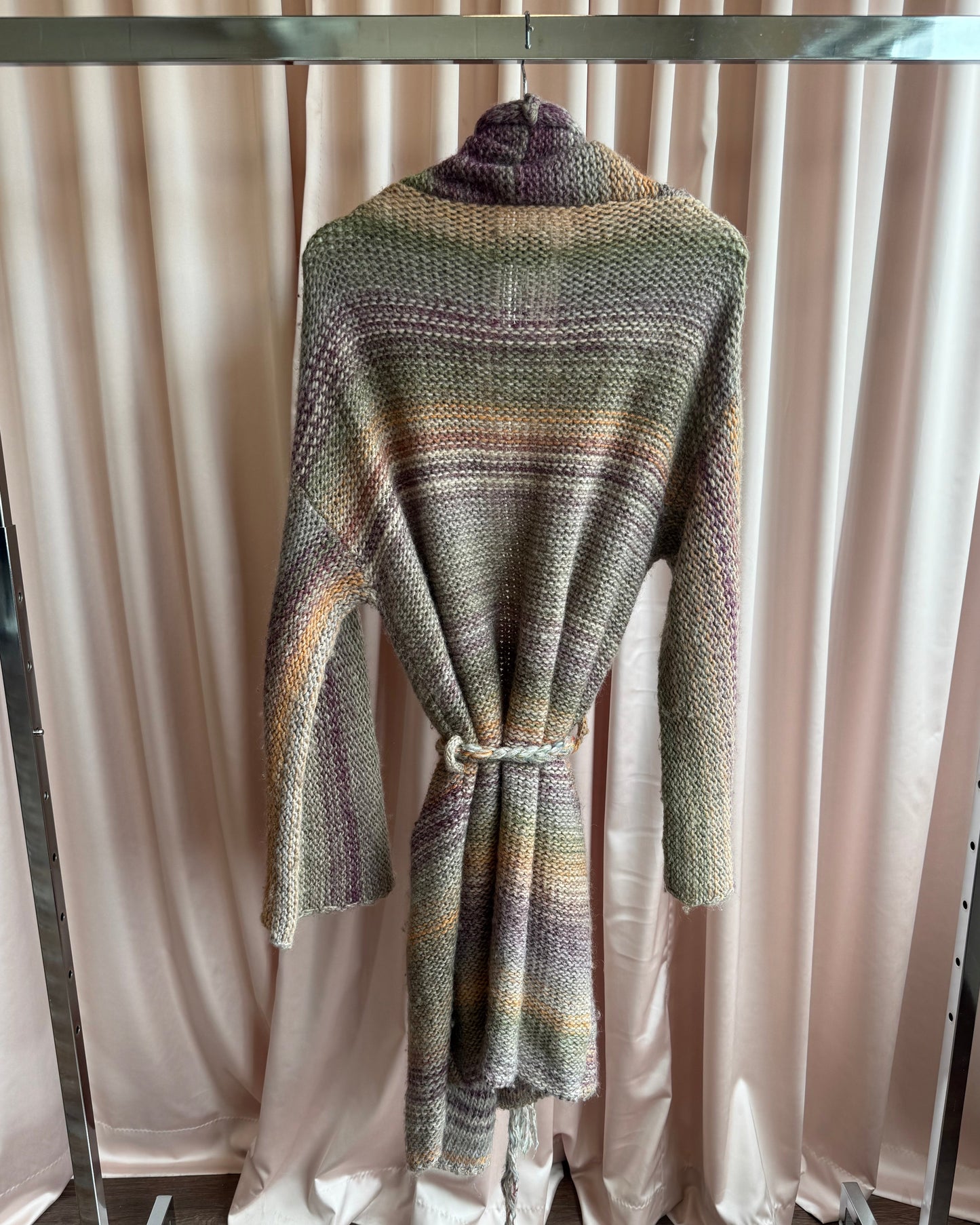 Zadig & Voltaire Multicolour Knit Belted Mia Cardigan