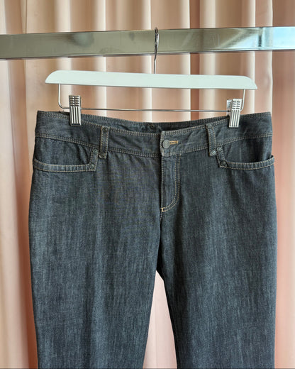 Gucci S/S 2003 Snap Back Dark Wash Slim Cut Denim