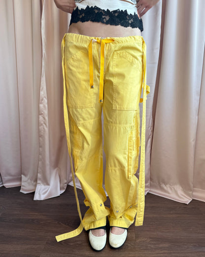 Raid Gauloises Yellow Straight Leg Cargo Pants