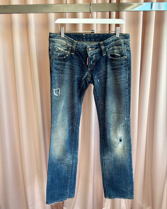Dsquared² F/W 2006 "Dean & Dan" Distressed Low Rise Denim
