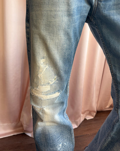 Diesel “Zatiny” Faded & Distressed Denim