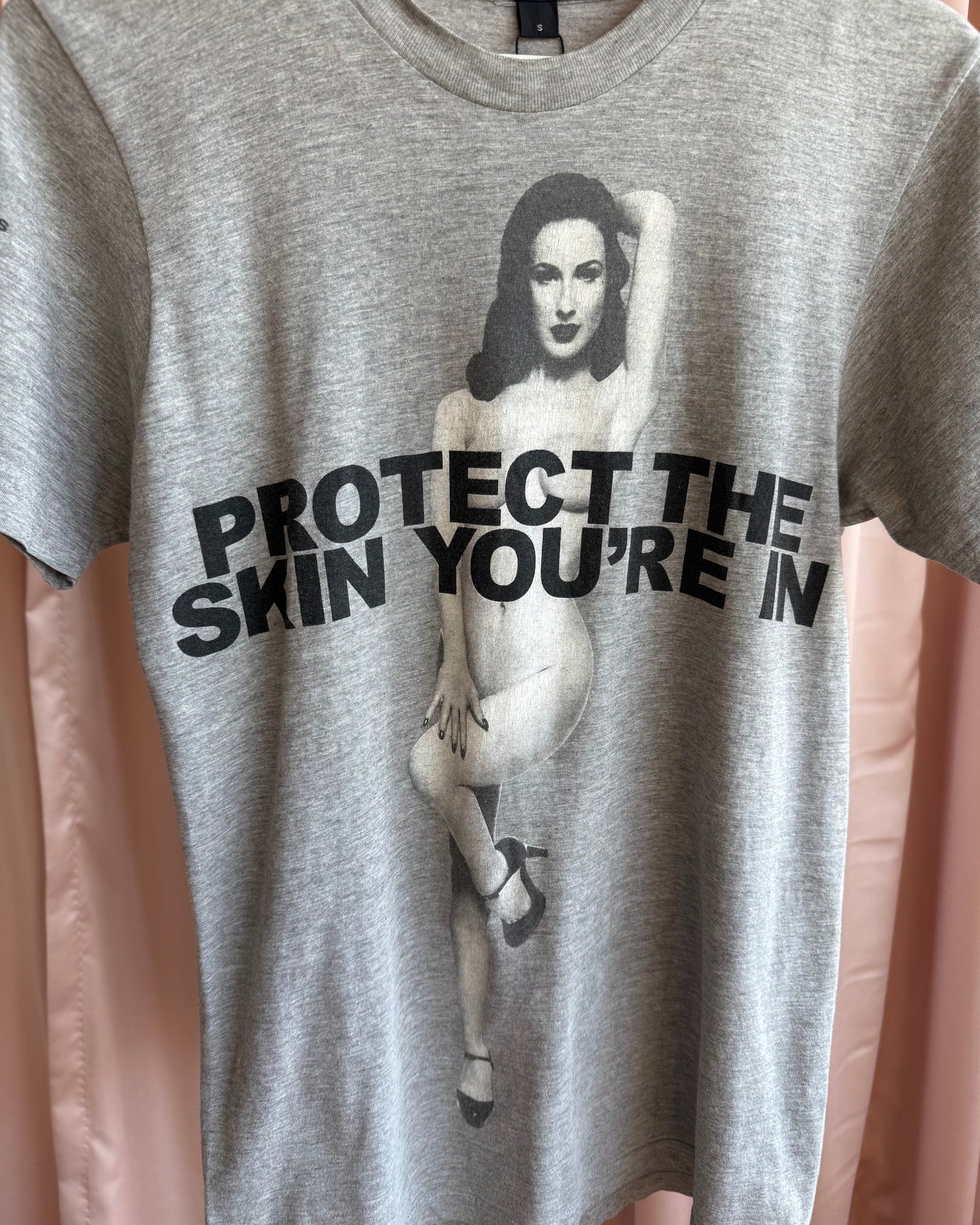 Marc Jacobs "Protect The Skin You're In" Dita Von Teese T-Shirt
