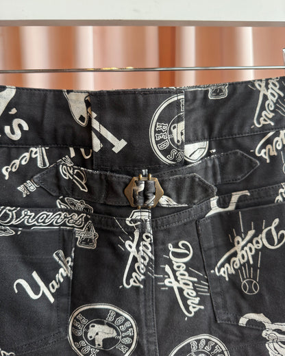 Japanese Brand x MLB All Over Print Micro Mini Skirt
