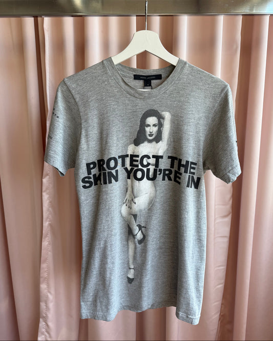 Marc Jacobs "Protect The Skin You're In" Dita Von Teese T-Shirt