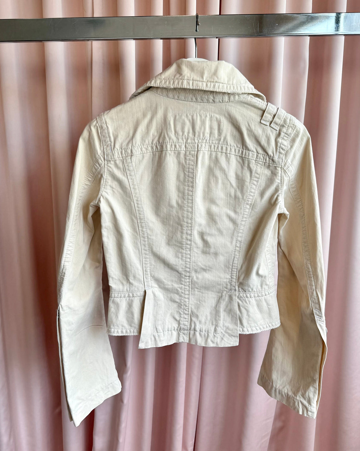 Dsquared² S/S 2004 Cream Bell Sleeve Denim Jacket