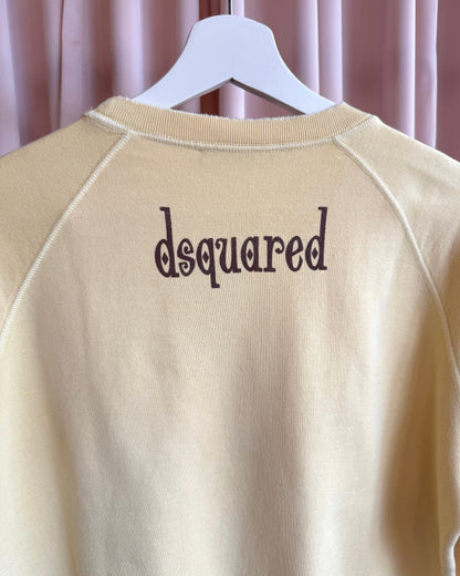 Dsquared² S/S 2006 "Mr. Catenacci" Pale Yellow Crewneck Sweatshirt