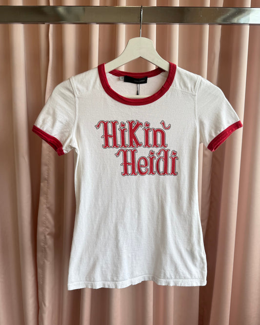 Dsquared² S/S 2004 Runway “Hikin' Heidi" Ringer T-Shirt