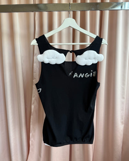 J.C. de Castelbajac "Angie" Angel Wing Embroidered Knit Tank Top
