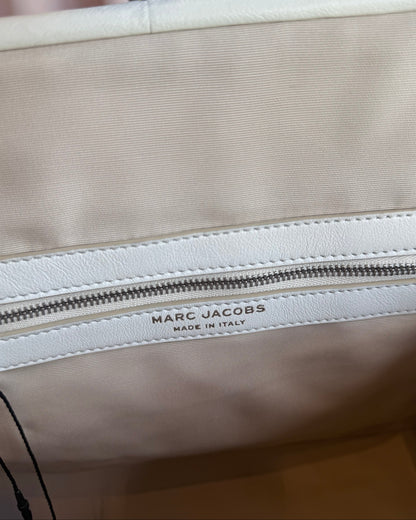 Marc Jacobs Quilted White Leather Stam Bag