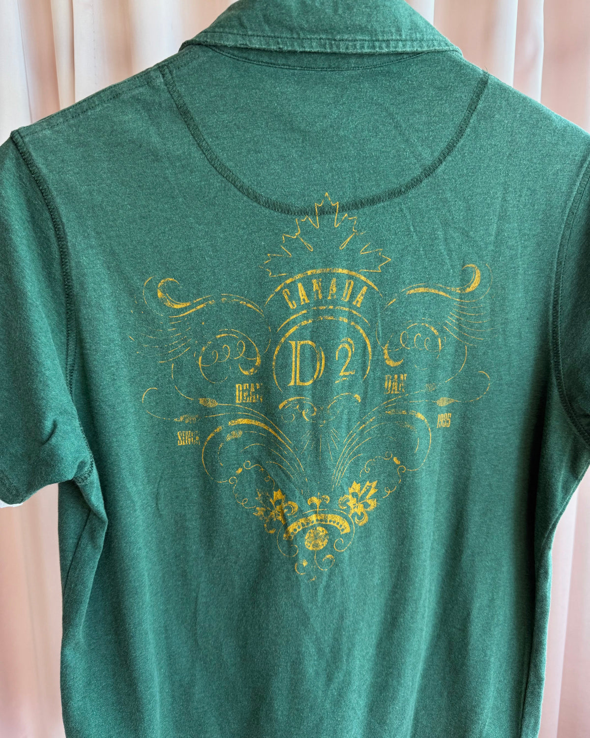 Dsquared² F/W 2006 Forest Green Double Layered Polo Shirt