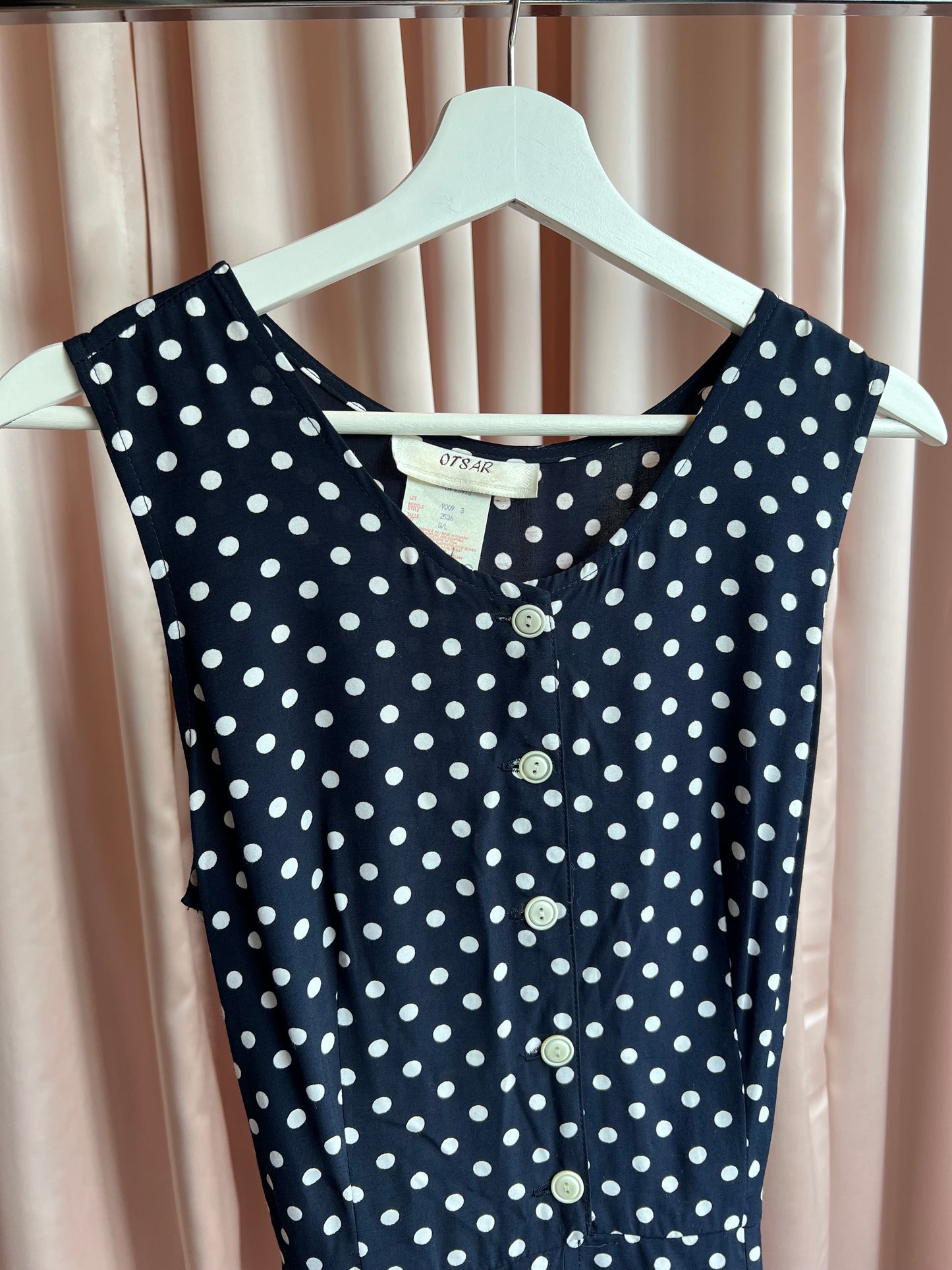 1980’s Polka Dot Button Up Playsuit