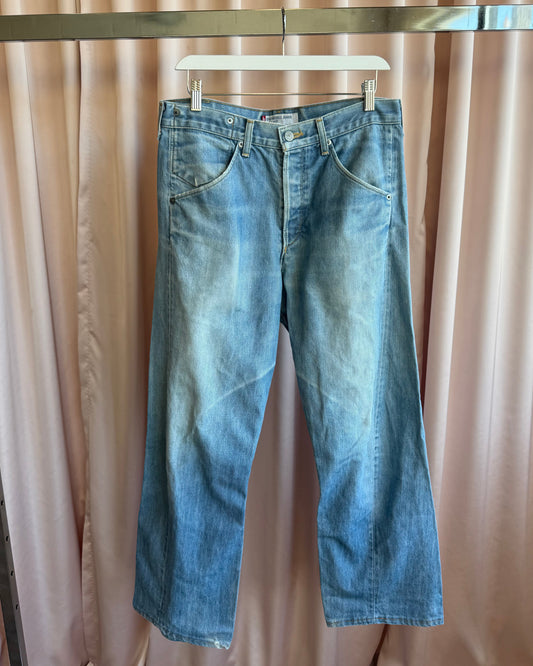 Levi's Engineered Jeans Relaxed Fit Faded Light Wash Denim