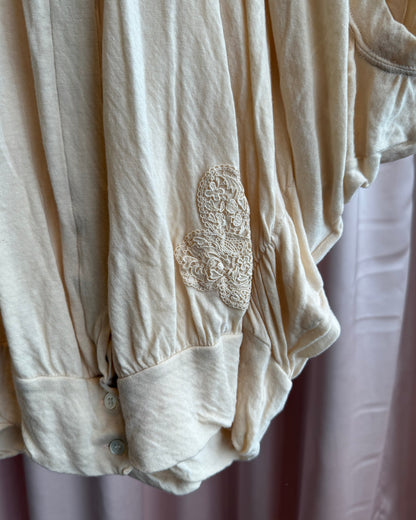 Tsumori Chisato Peach Button Front Dolman Top