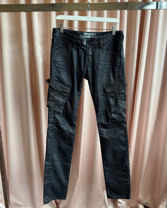Parasuco Coated Stretch Denim Cargo Pants
