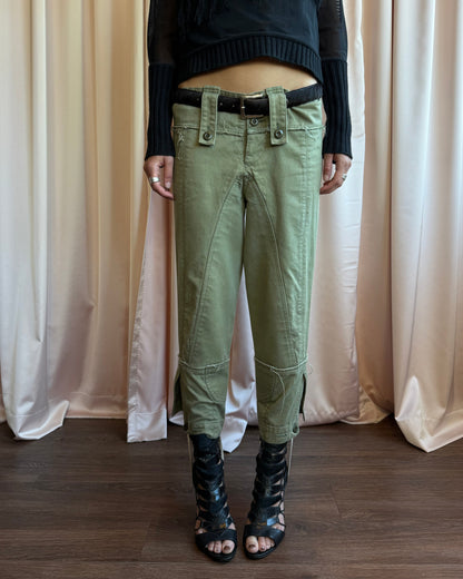 Junya Watanabe S/S 2006 Military Green Cropped Stirrup Pants