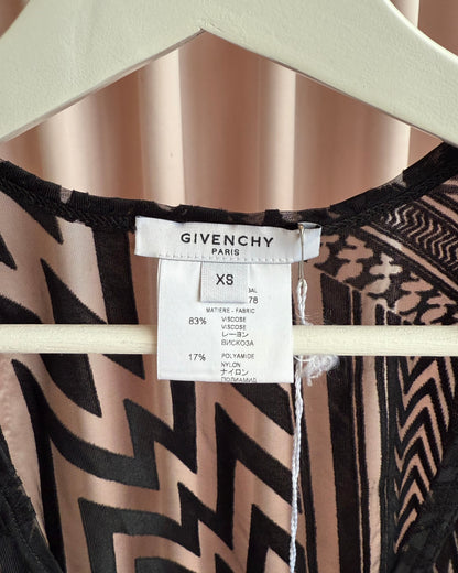 Givenchy S/S 2010 by Riccardo Tisci Sheer Black Tank Top
