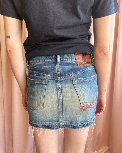 Hysteric Glamour x New York Dolls Denim Mini Skirt