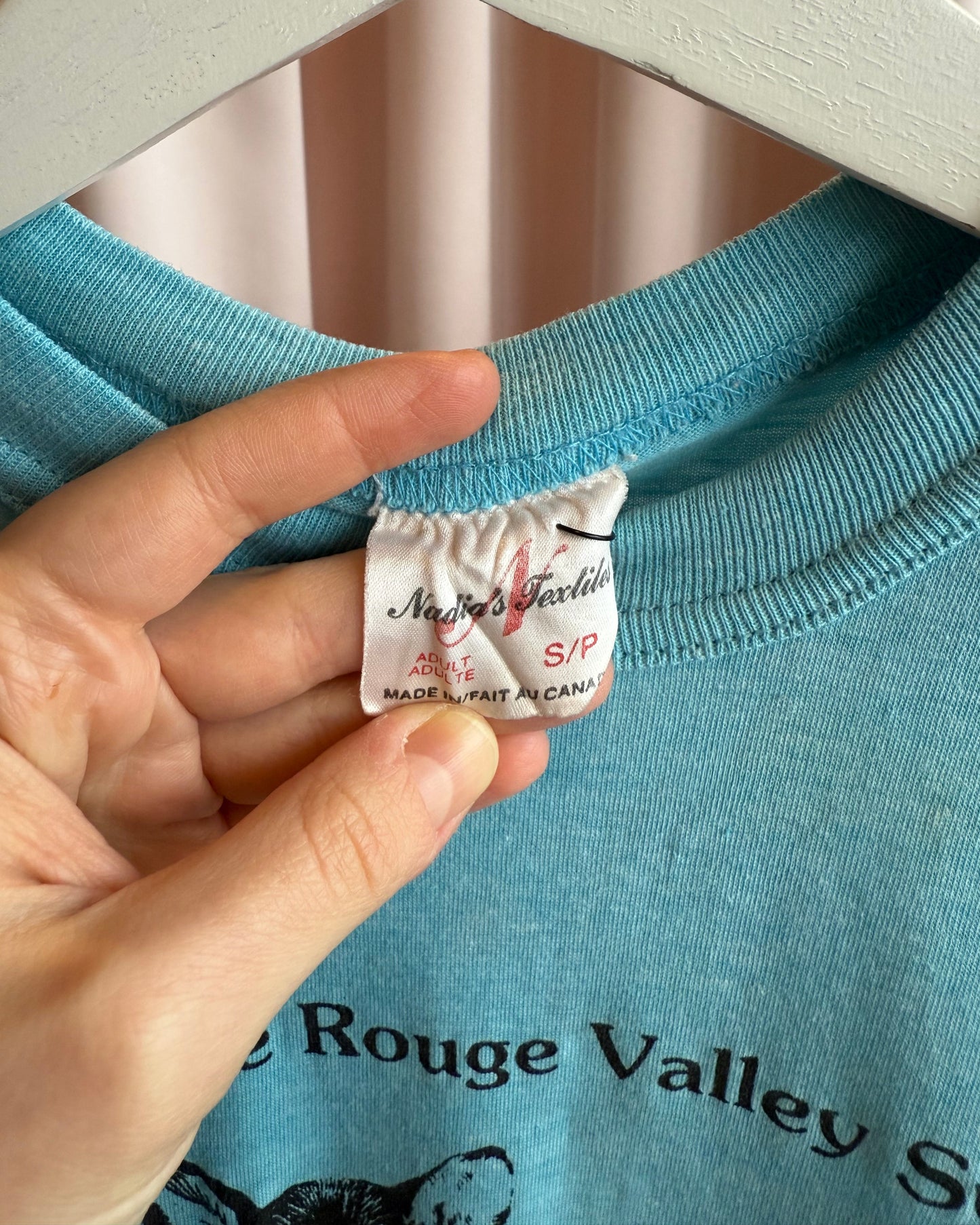 1980's Paul Harpley Wildlife Graphic Blue T-Shirt