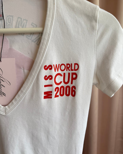 Bikkembergs "Miss World Cup 2006" V-Neck Top