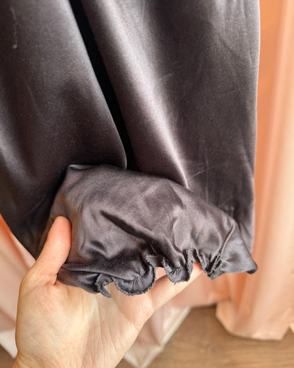 Paola Frani 100% Silk Dark Brown Halter Top