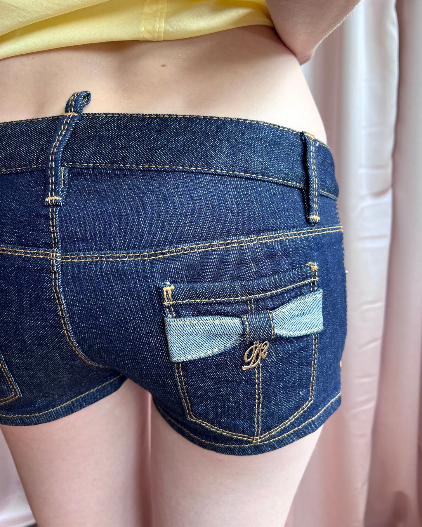Dsquared² 2013 Low Rise Denim Micro Shorts