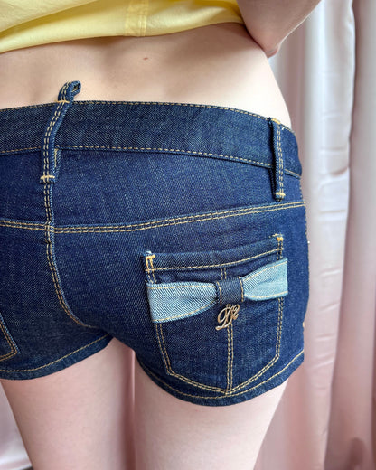 Dsquared² 2013 Low Rise Denim Micro Shorts