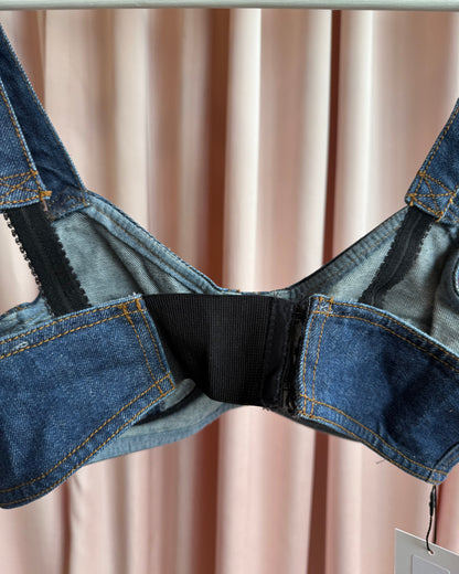 Gaultier Jeans 1990's Denim Bra Top