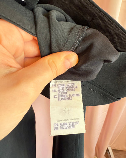 Gucci F/W 1999 by Tom Ford Black Slim Cut Trousers