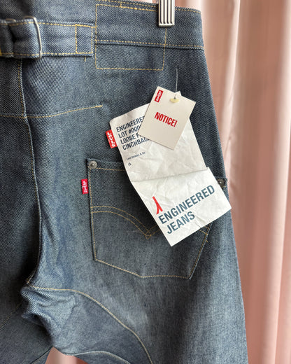 Levi's Engineered Jeans Deadstock Loose Fit Cinch Back Raw Denim