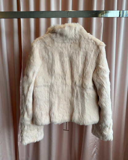 Pale Pink Dyed Rabbit Fur Jacket