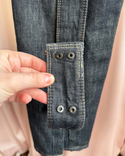 Gucci S/S 2003 Snap Back Dark Wash Slim Cut Denim