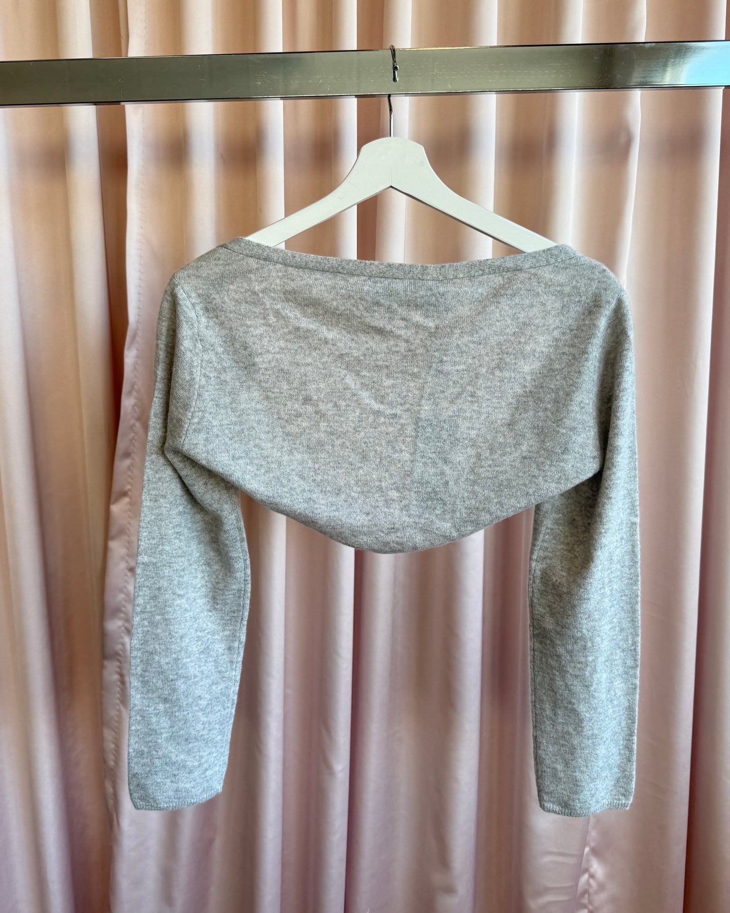 Deadstock Ferre 100% Cashmere Grey Shrug
