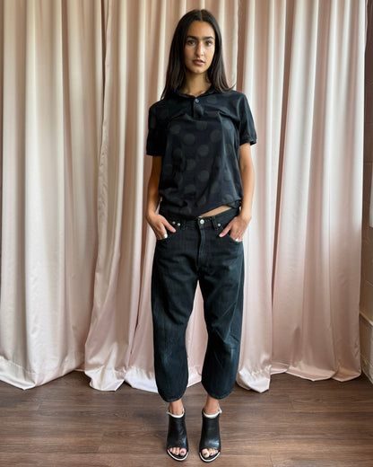 Levi’s Engineered Jeans Tight Black Cropped Denim