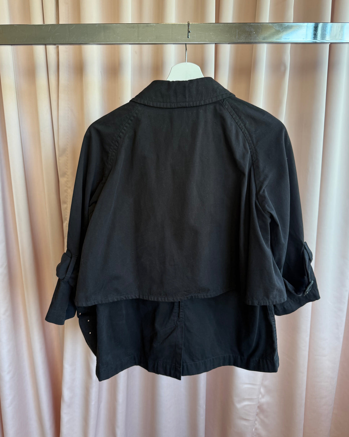 Zucca F/W 2007 Black Cotton 7/8 Sleeve Peacoat