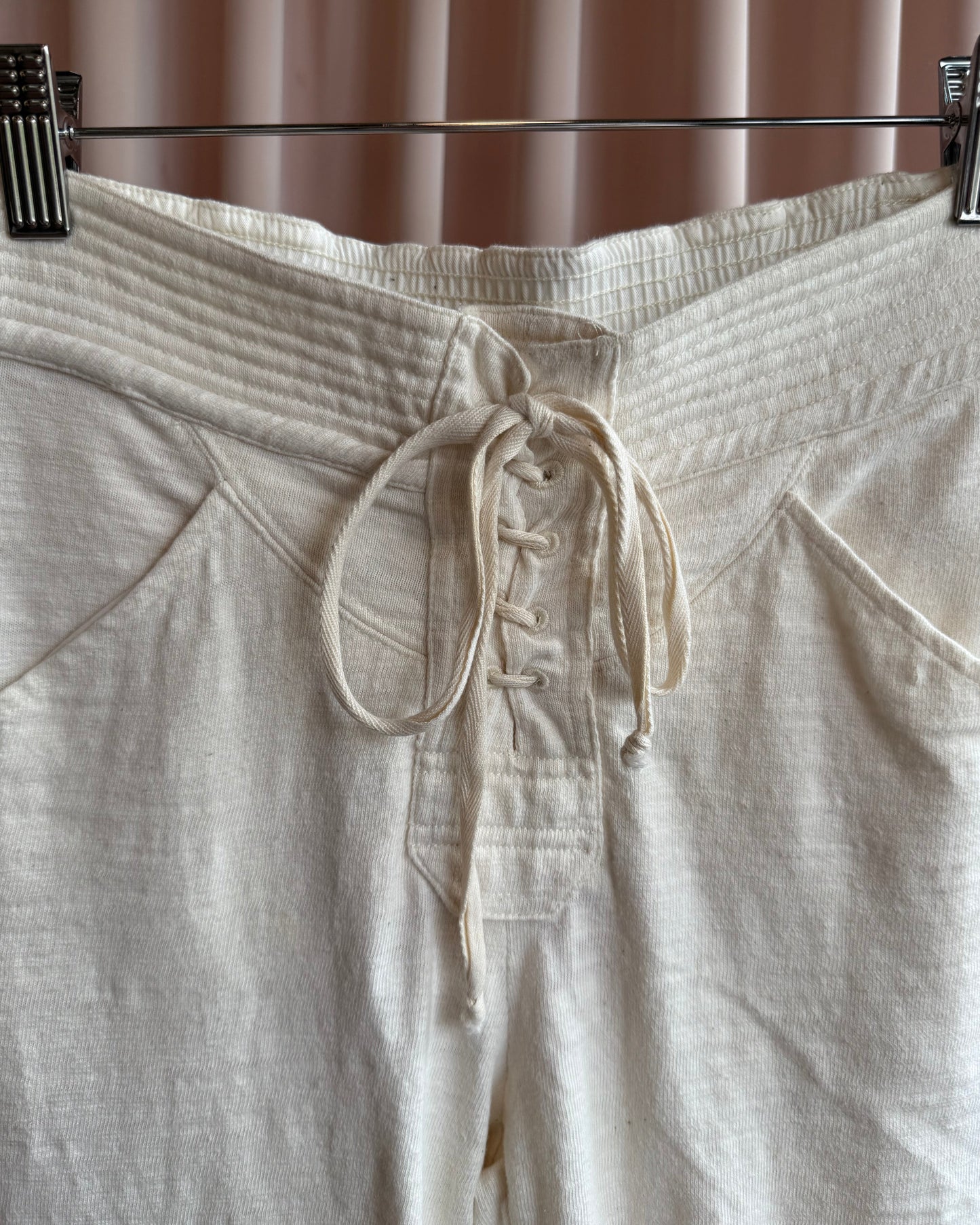 Isabel Marant Muslin Cotton Lace Up Drawstring Pants