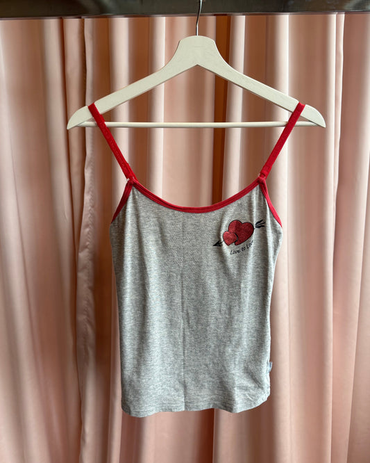 D&G Underwear 2000's Heart Print Tank Top
