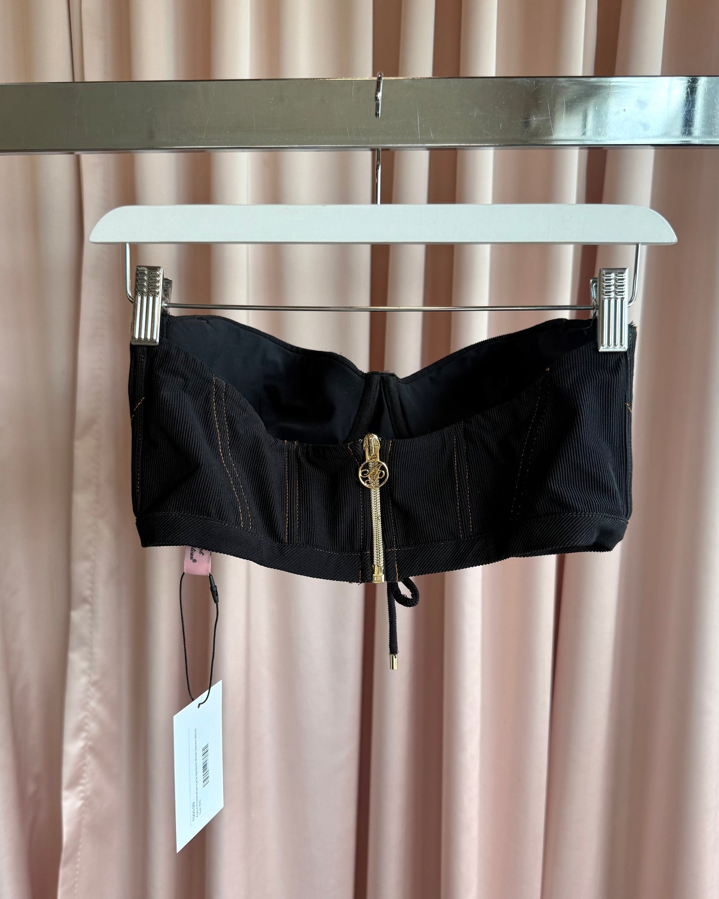Agent Provocatuer Lace Up Dark Wash Denim Bikini
