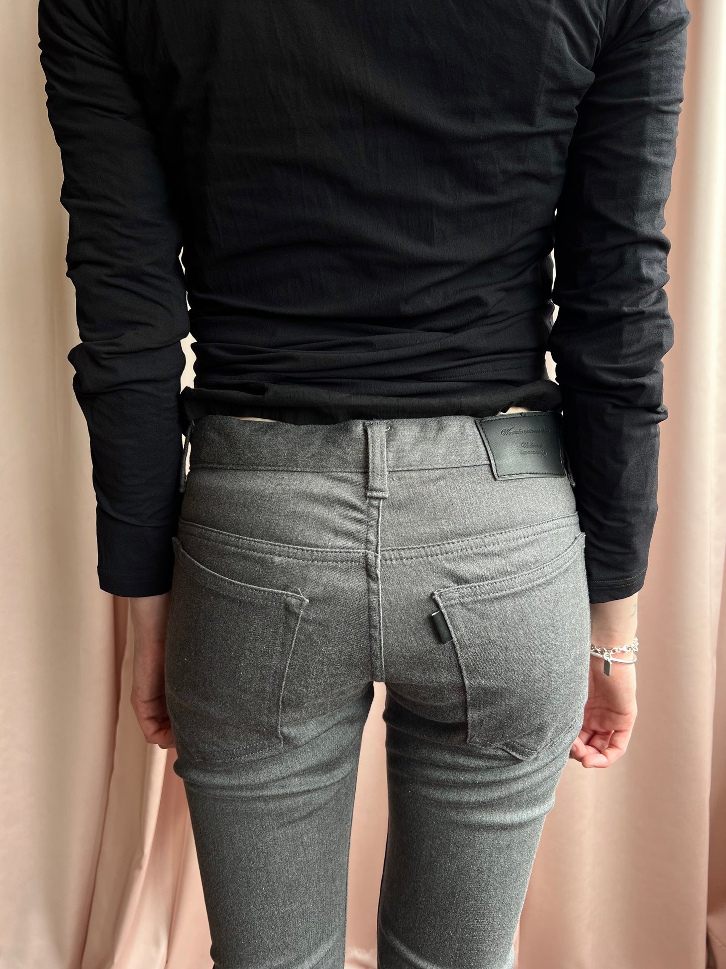 Undercover S/S 2014 "God Dog" Embroidered Grey Pants