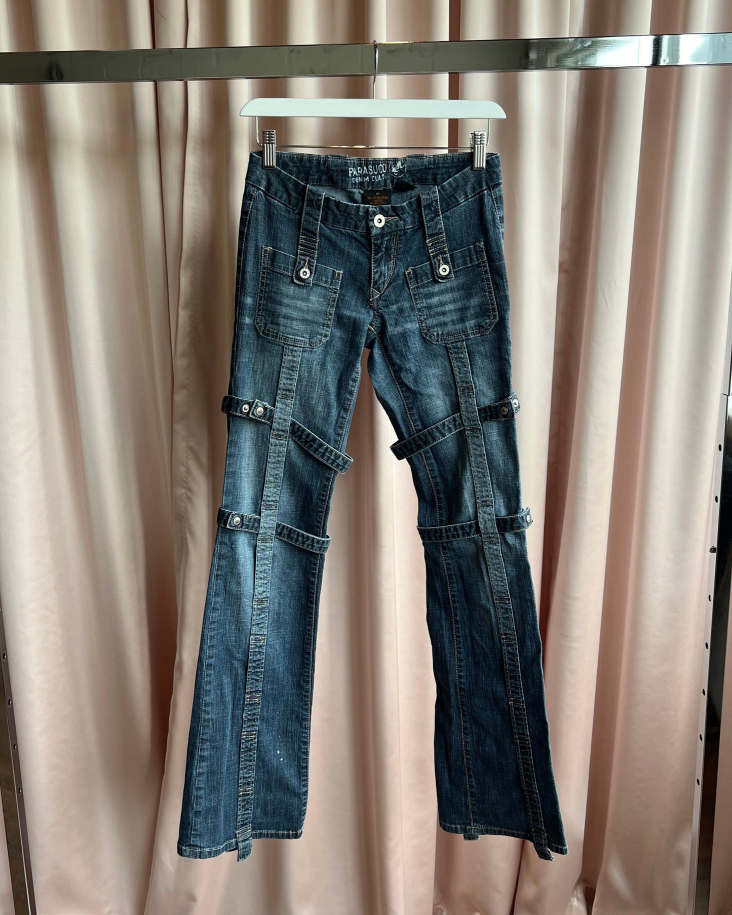 Parasuco Caged Low Rise Flare Denim