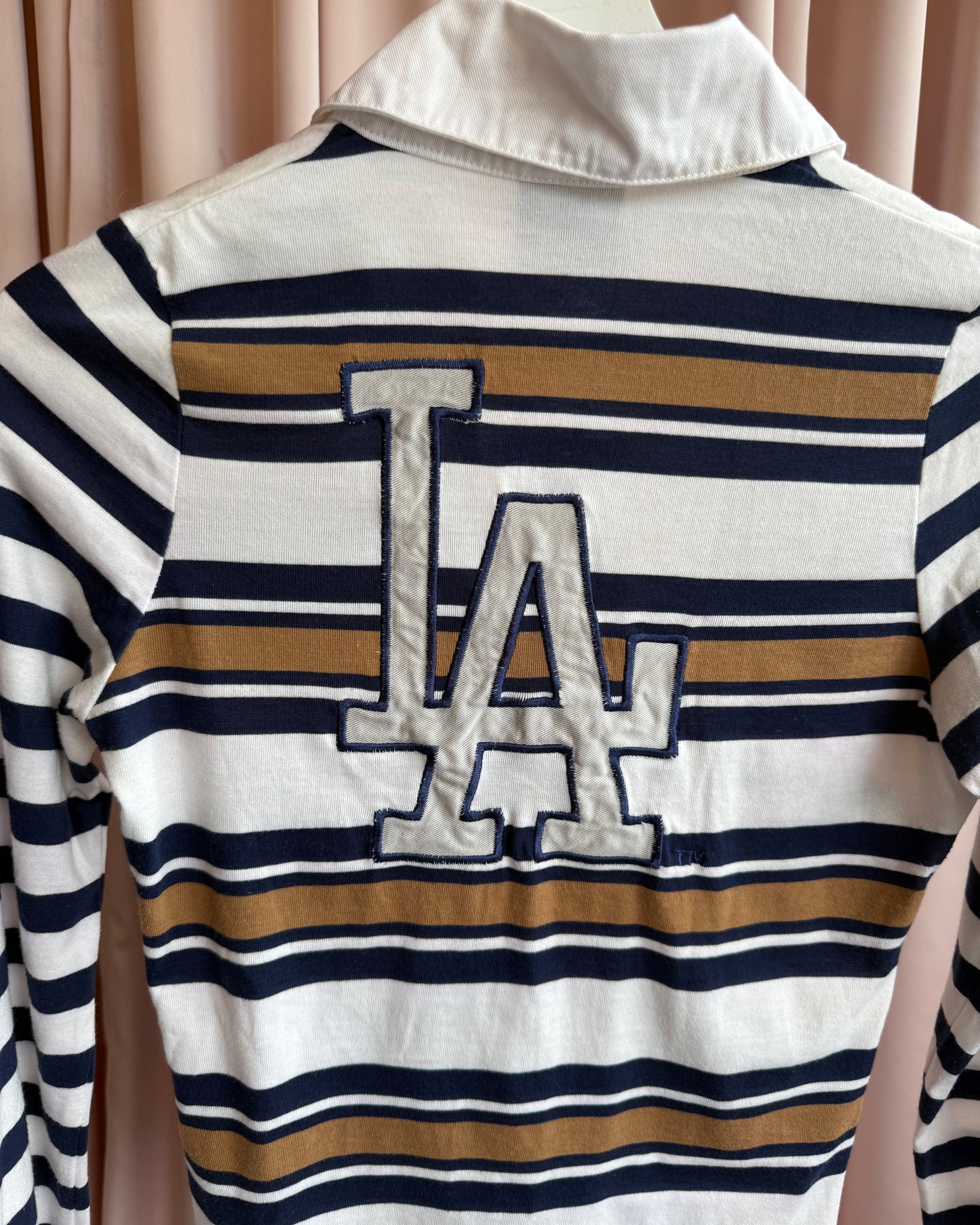 Japanese Brand x LA Dodgers Polo Long Sleeve Top