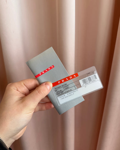 Prada Sport 2010 Perforated Black Lambskin Leather Ballet Flats