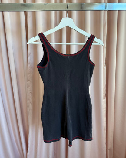 1990's Mickey Mouse Embroidered Workout Romper