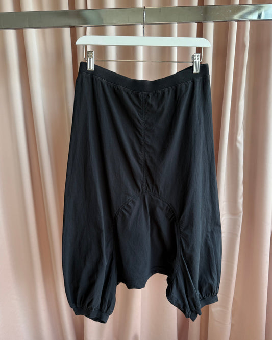 Cop Copine "Pantajupe" Black Lightweight Cotton Sarouel Shorts