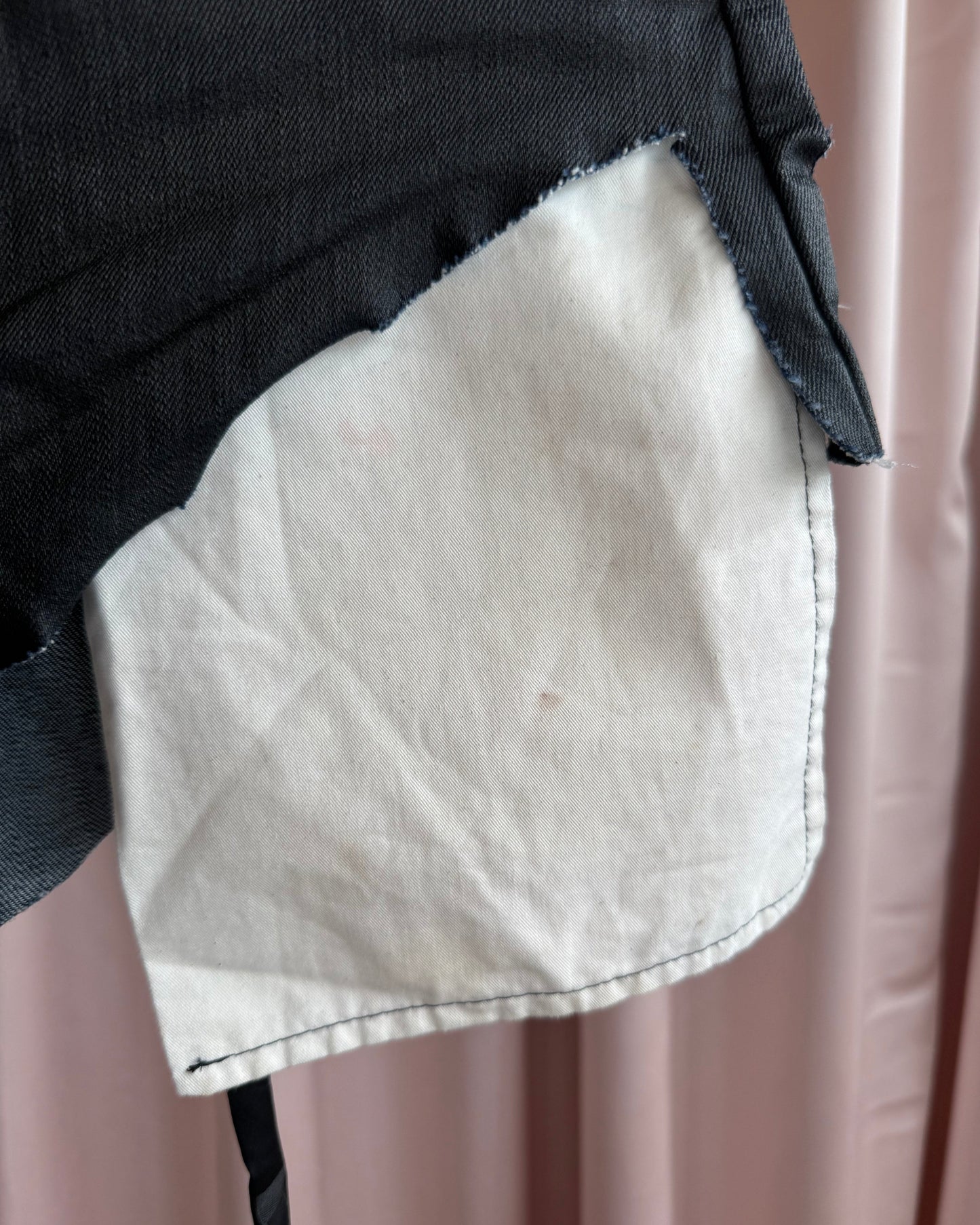Rick Owens DRKSHDW Waxed Denim Mini Shorts