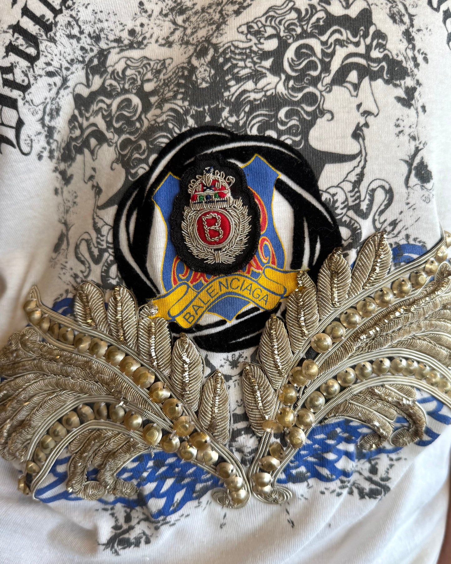 Balenciaga S/S 2006 by Nicolas Ghesquière "Devils in Balenciaga" Beaded Graphic Tank Top