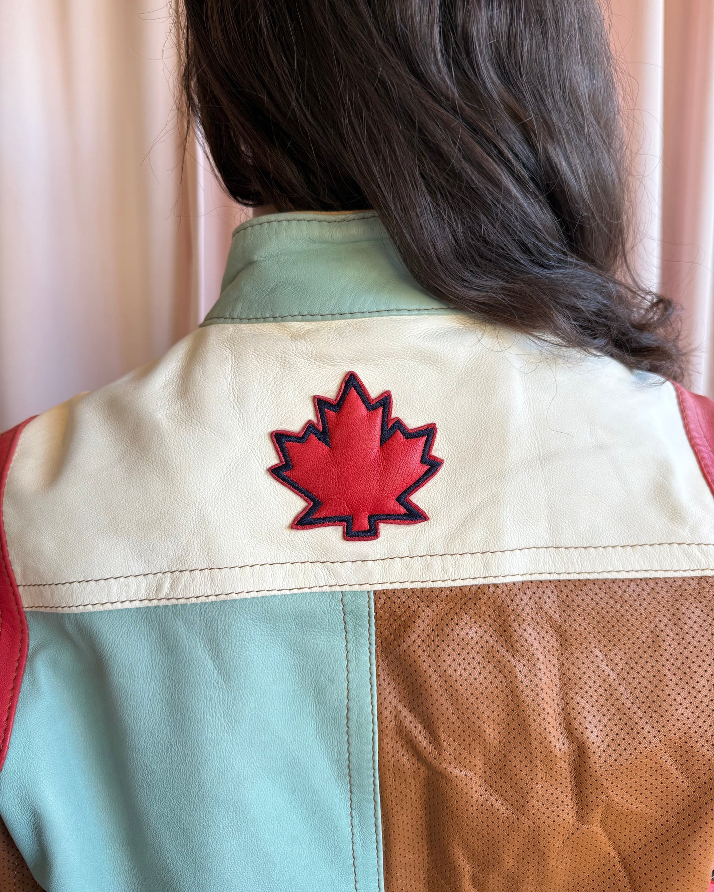 Dsquared² S/S 2005 Leather Patchwork Racer Jacket