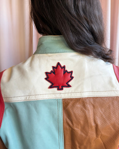 Dsquared² S/S 2005 Leather Patchwork Racer Jacket