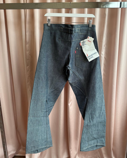 Levi's Engineered Jeans Deadstock Loose Fit Cinch Back Raw Denim