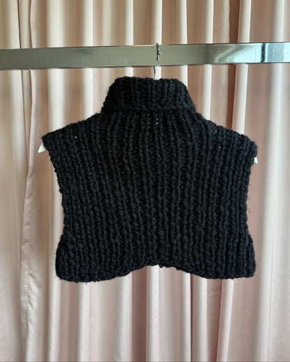 Helmut Lang F/W 2002 Black Knit Turtleneck Dickie