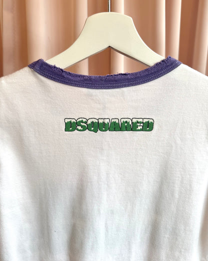Dsquared² F/W 2004 "Twin Pines" Graphic Ringer T-Shirt